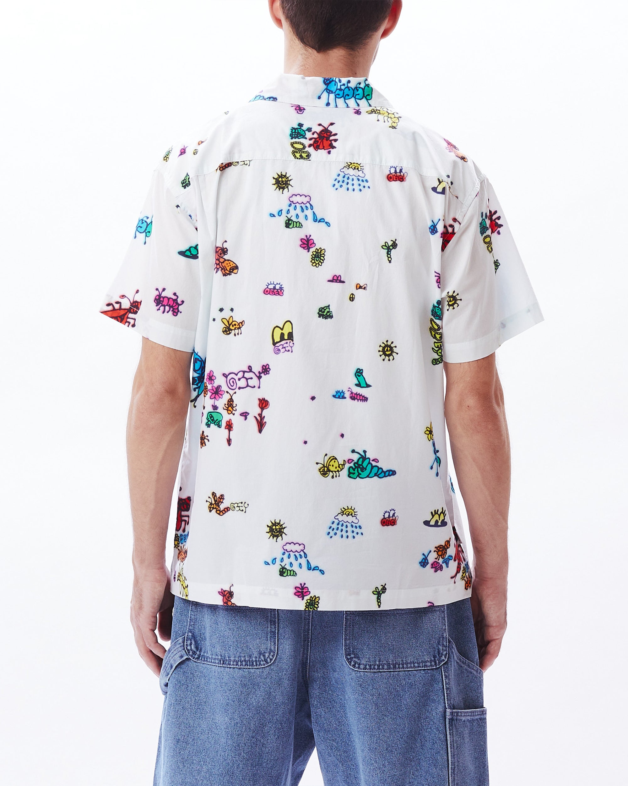 DOODLES WOVEN - WHITE MULTI