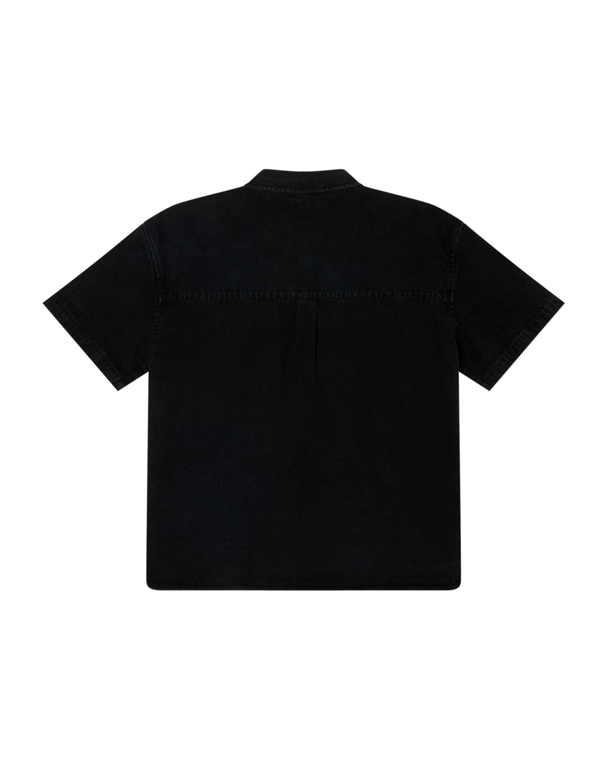 OWENS DENIM SS SHIRT - FADED BLACK