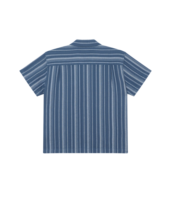 HUGH SS SHIRT - DULL BLUE MULTI