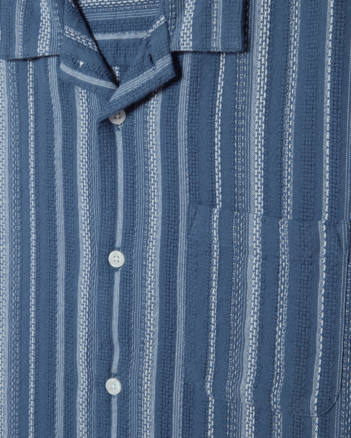 HUGH SS SHIRT - DULL BLUE MULTI