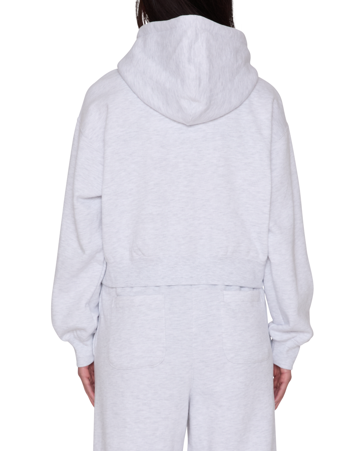 SPEED STAR ZIP UP HOOD - ASH HEATHER GREY