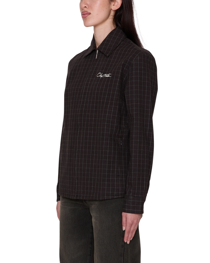 DANA SHIRT JACKET - BROWN MULTI