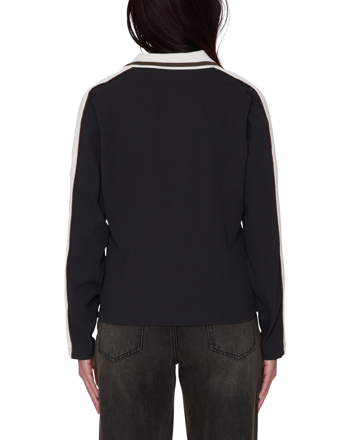 AREN LS POLO - BLACK MULTI