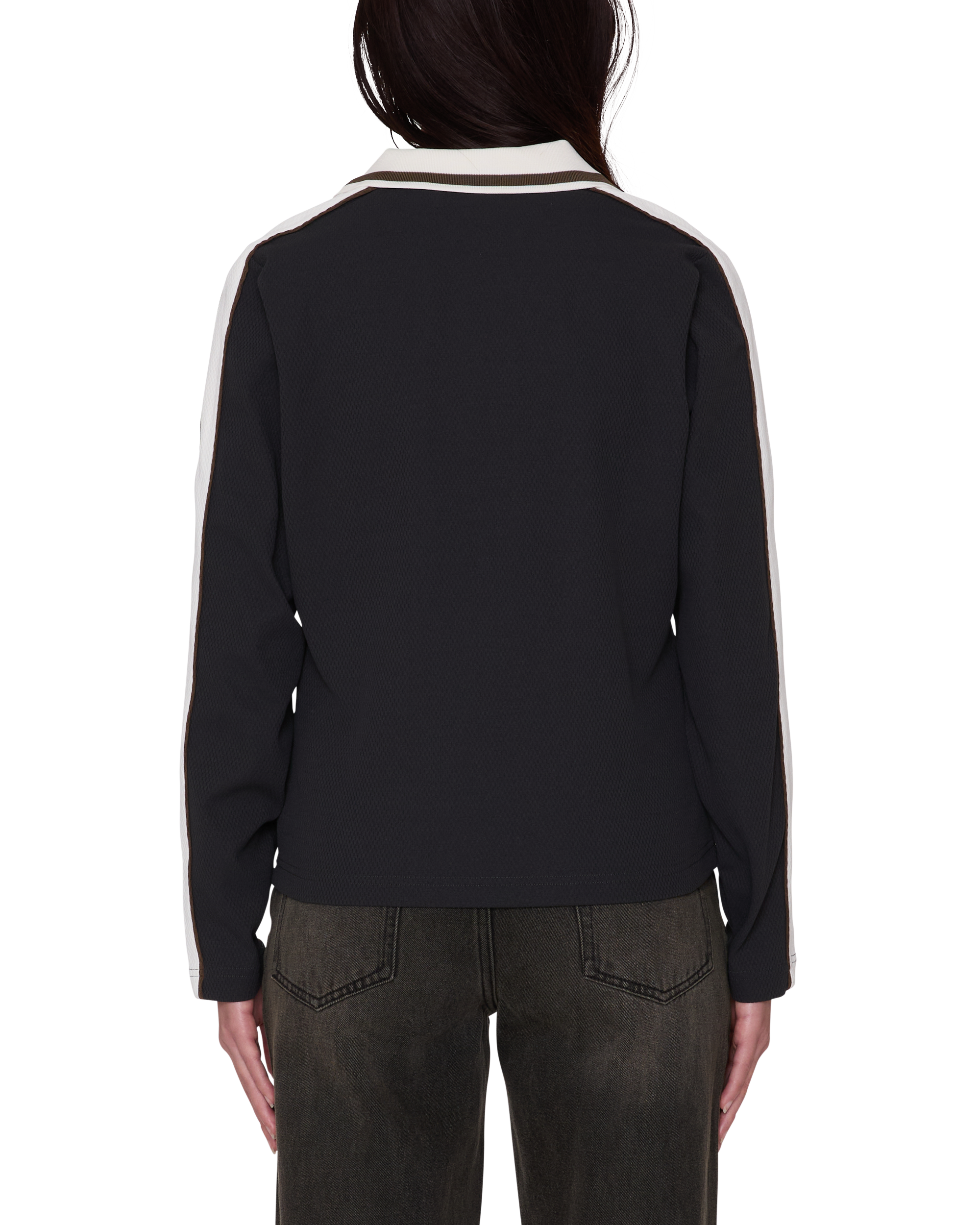 AREN LS POLO - BLACK MULTI
