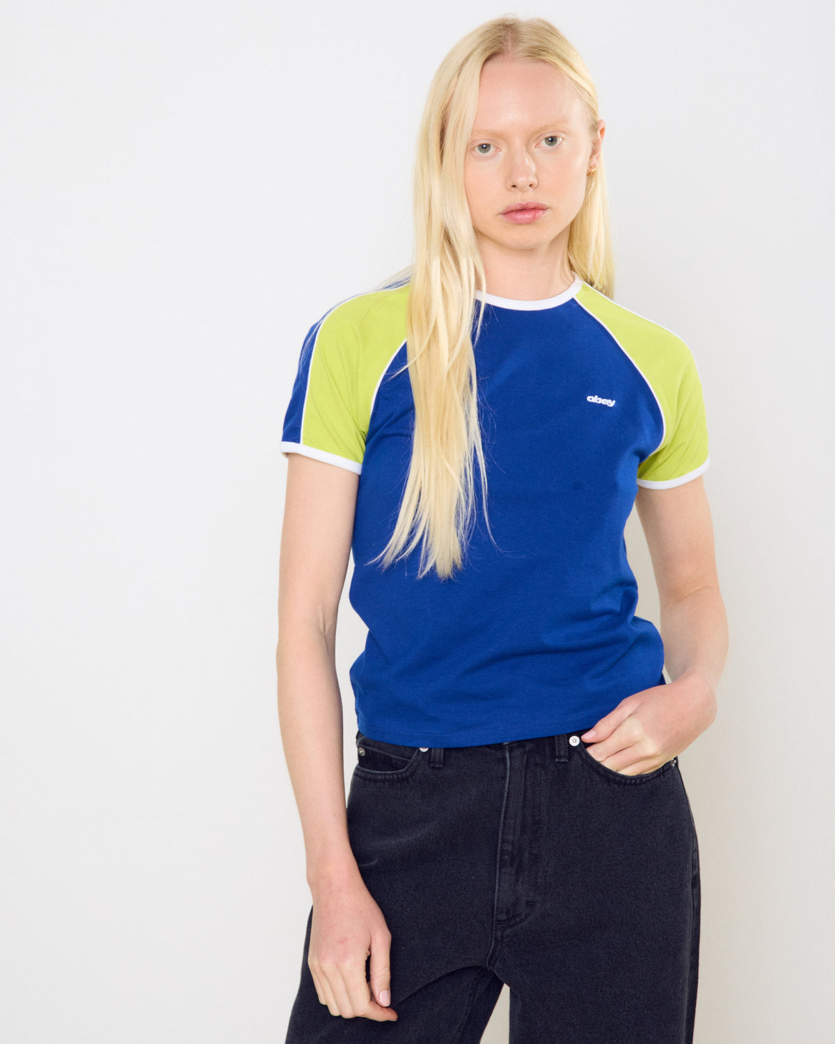 REPLAY RAGLAN SS - BLUE MULTI