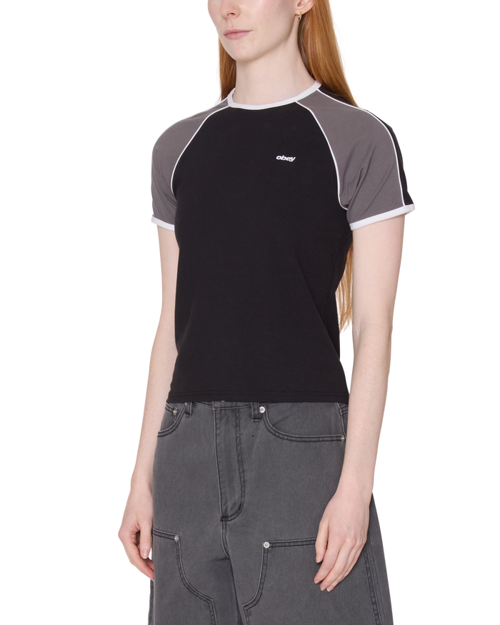 REPLAY RAGLAN SS - DIGITAL BLACK MULTI