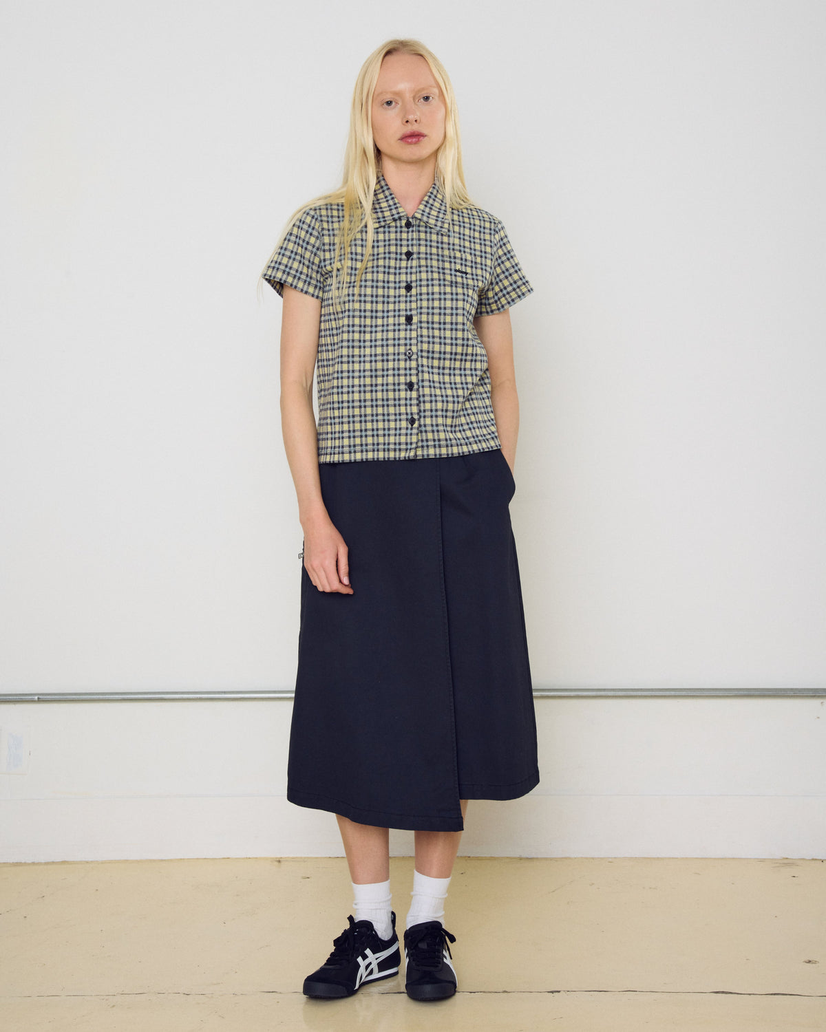 LILA MICRO CHECK POLO - YELLOW MULTI