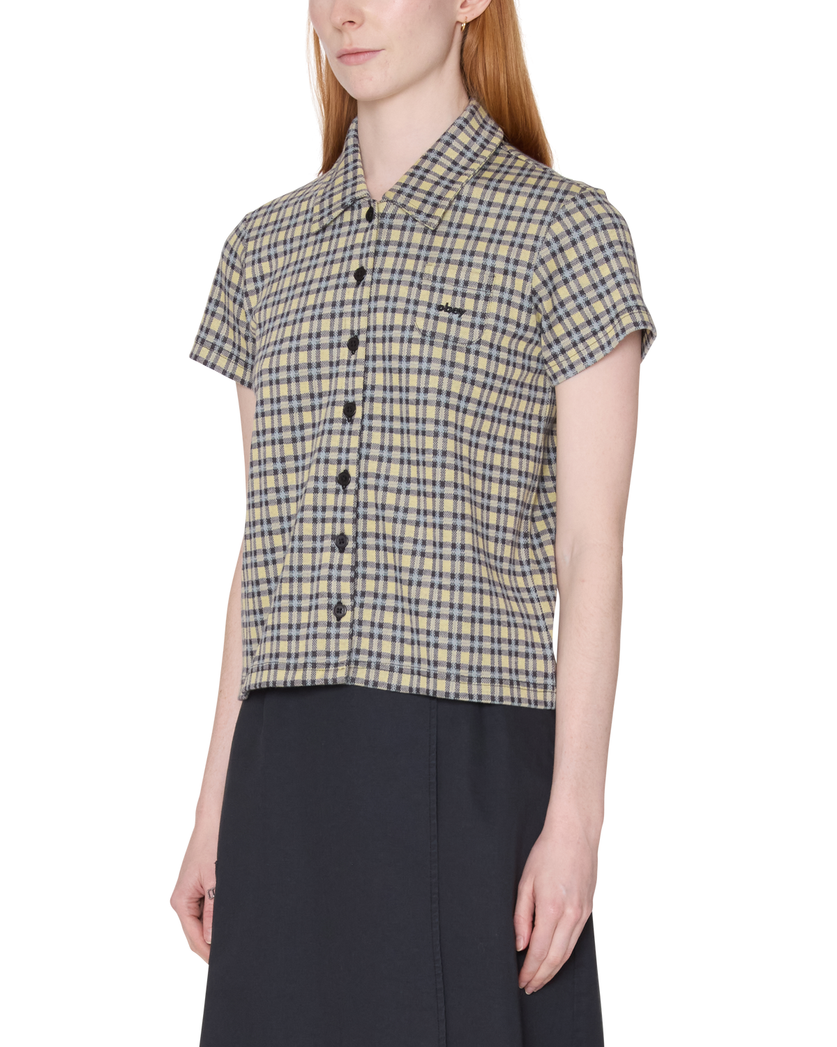 LILA MICRO CHECK POLO - YELLOW MULTI