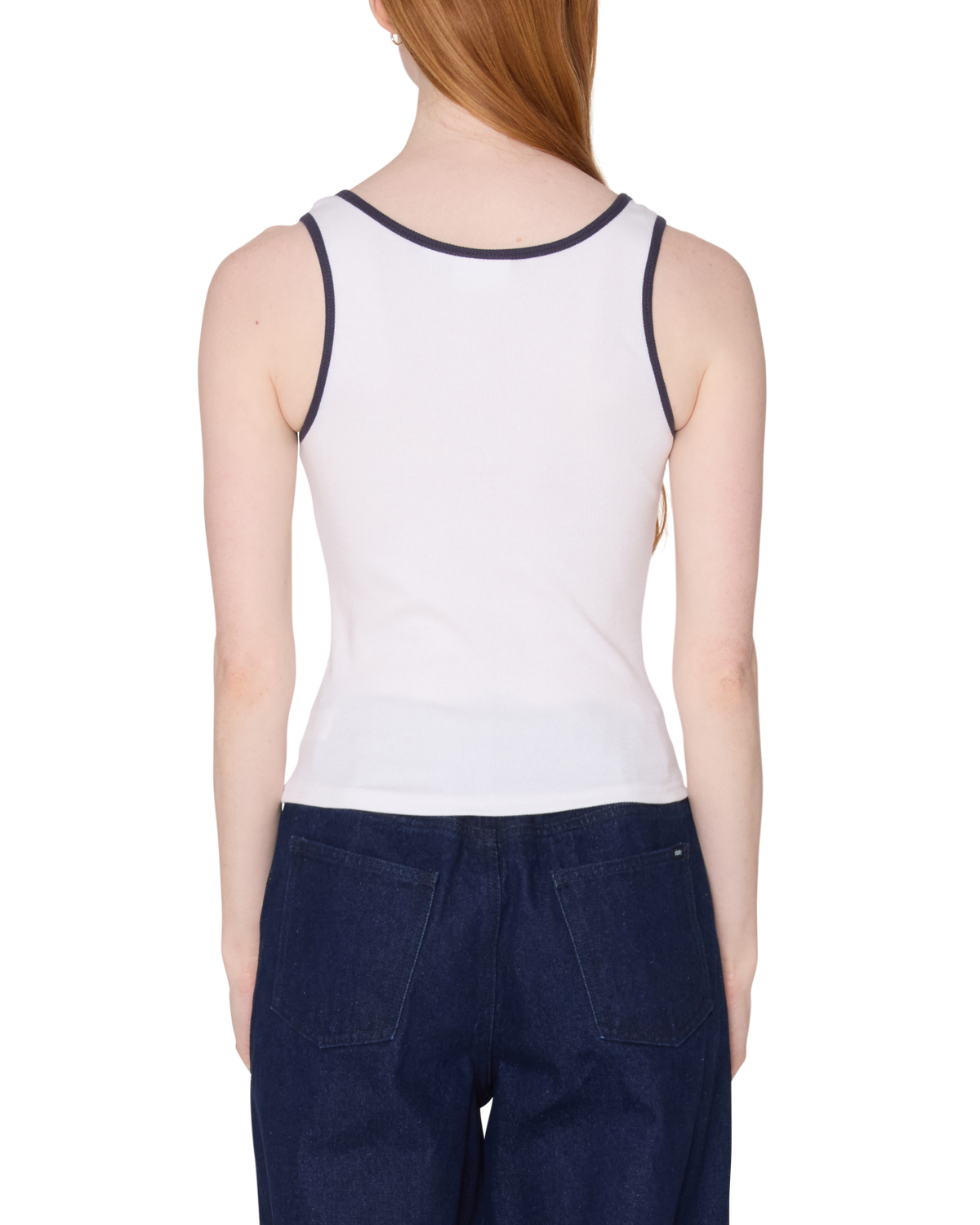 LOREN RIB TANK - WHITE