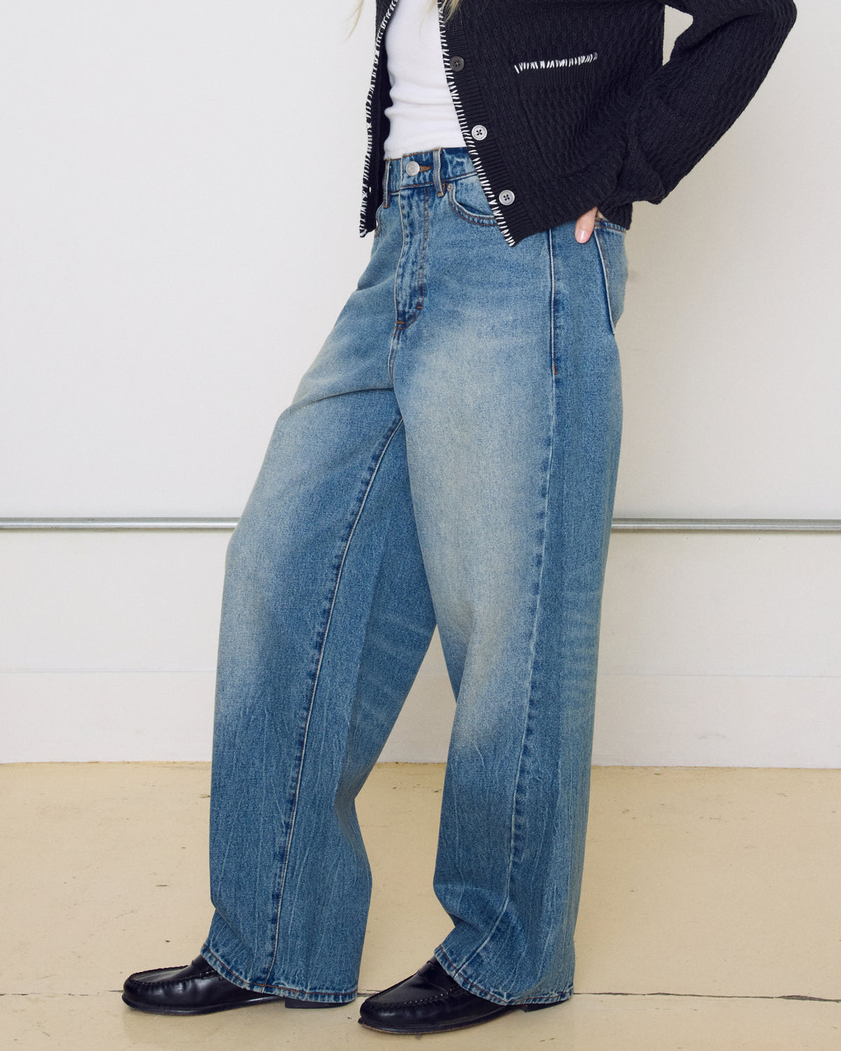 LEAH III BAGGY DENIM - HEAVY VINTAGE INDIGO