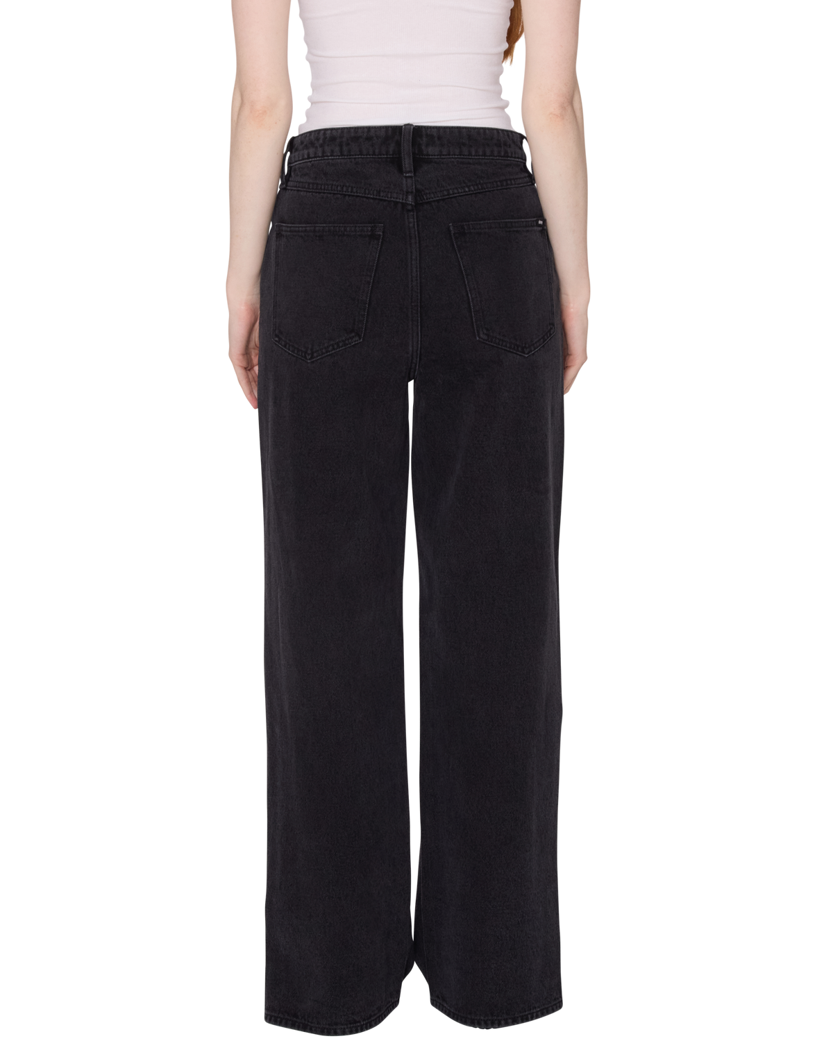 PENELOPE SIDE SNAP DENIM - FADED BLACK