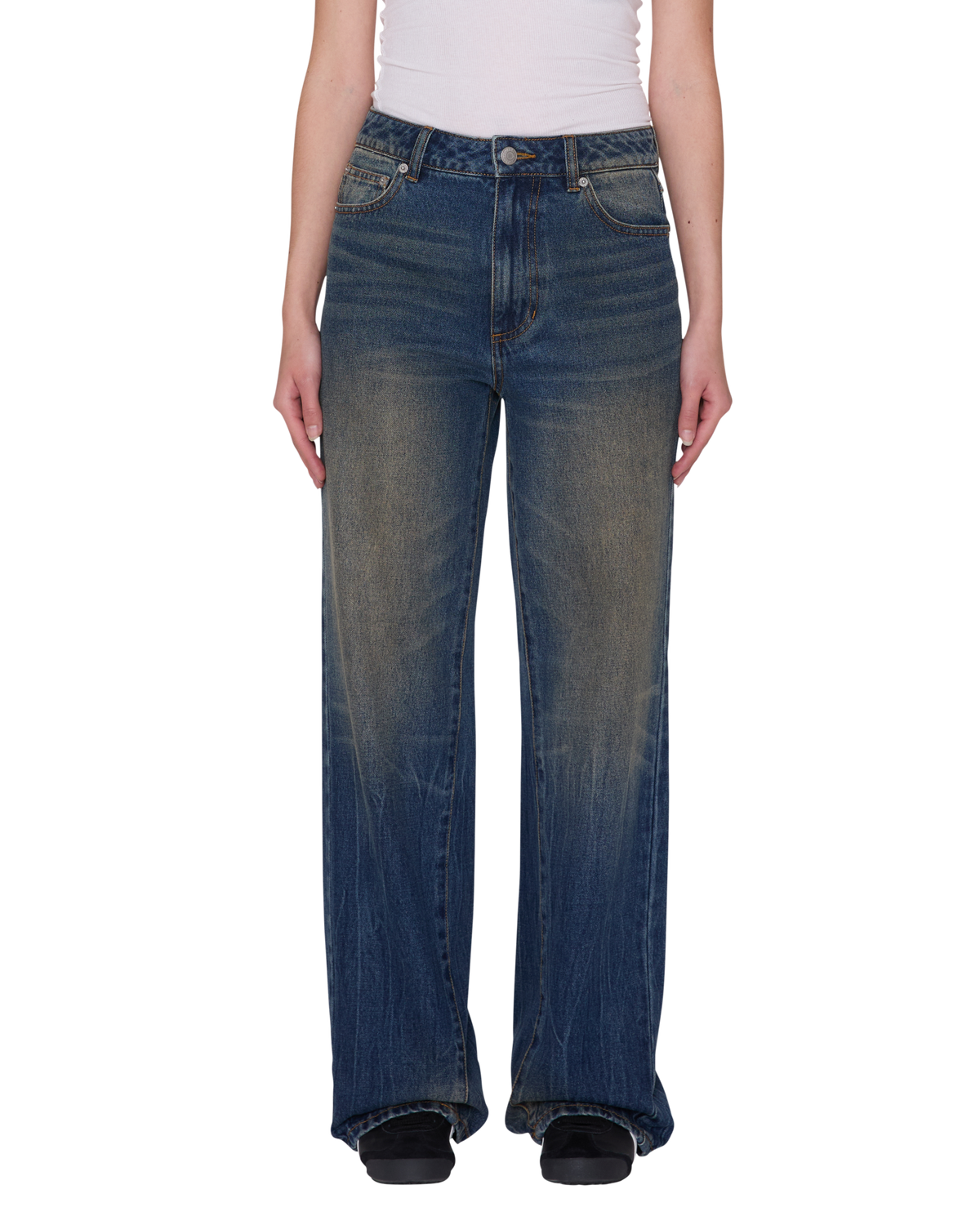 ELARA 5 POCKET DENIM - BLACK MOCHA WASH