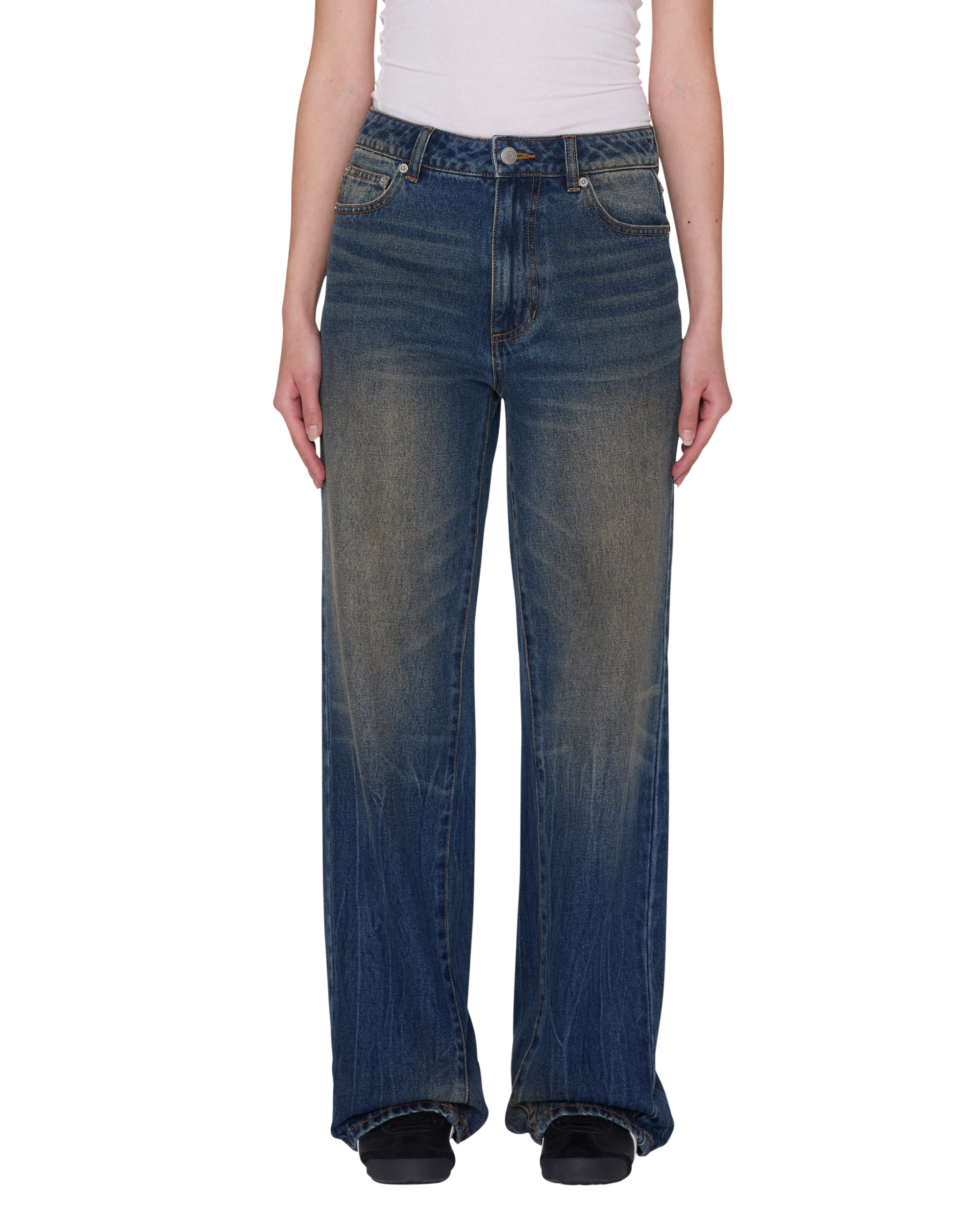 ELARA 5 POCKET DENIM - BLACK MOCHA WASH