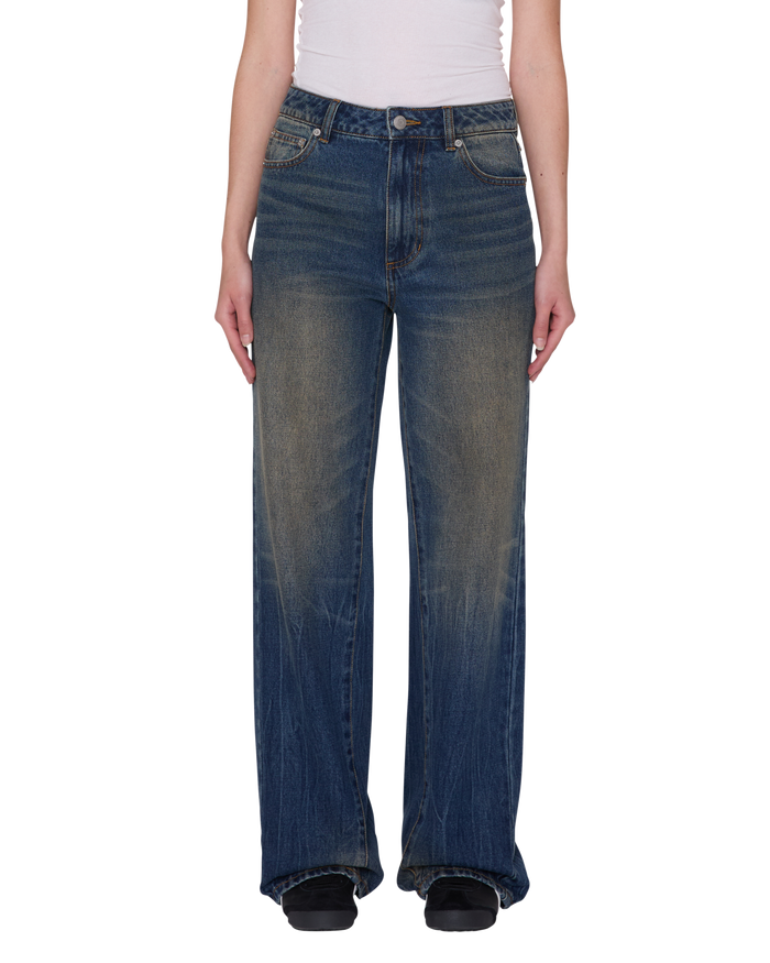 ELARA 5 POCKET DENIM - BLACK MOCHA WASH