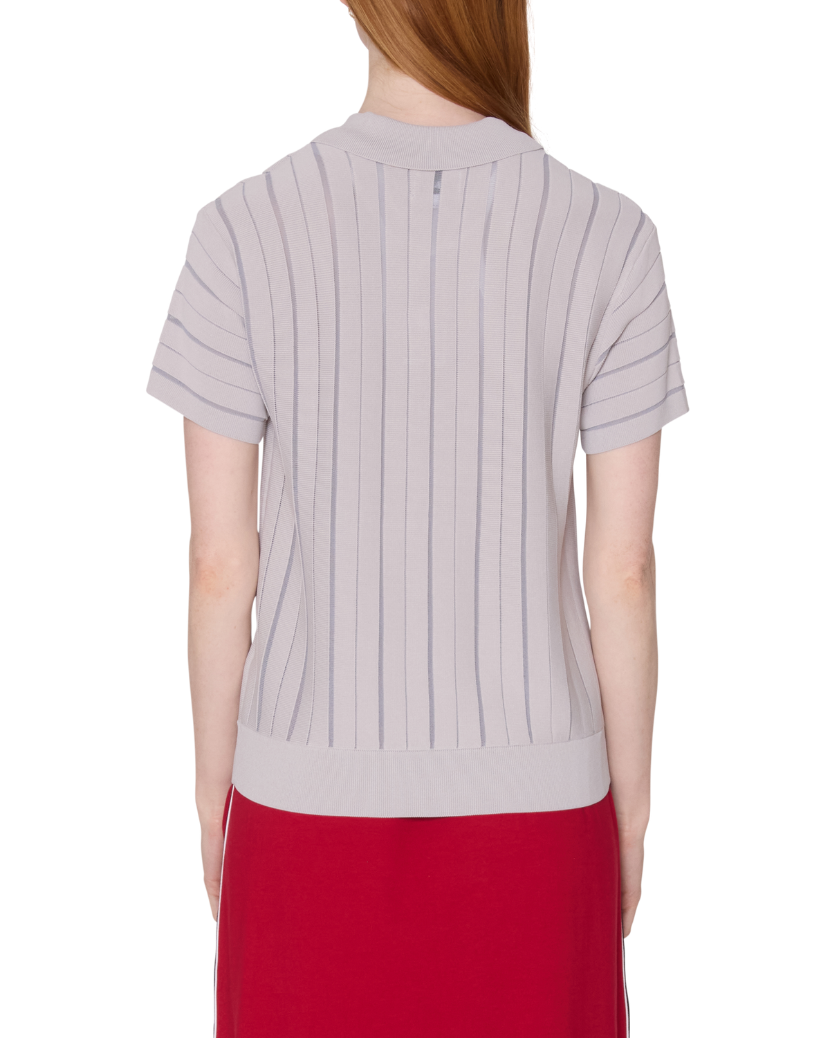 ARLO STRIPE POLO SWEATER - CLOUD MULTI