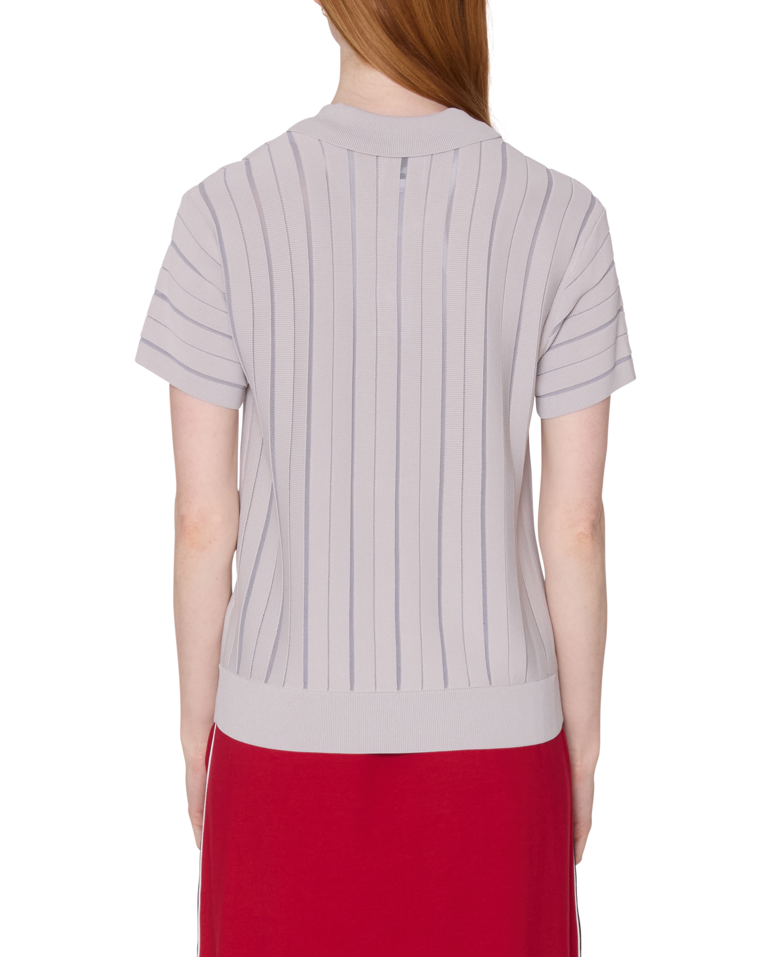 ARLO STRIPE POLO SWEATER - CLOUD MULTI