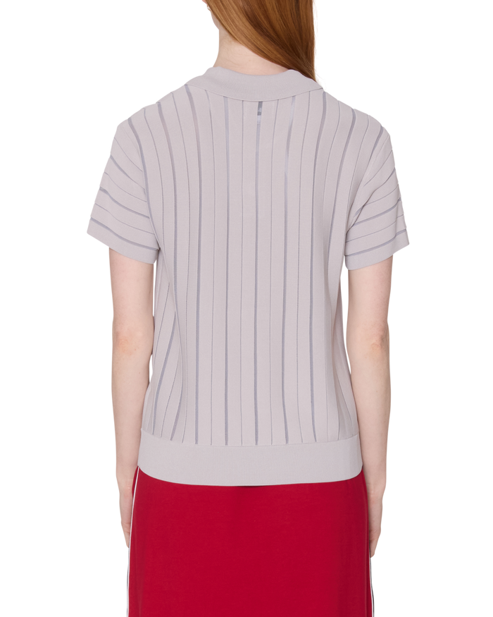 ARLO STRIPE POLO SWEATER - CLOUD MULTI