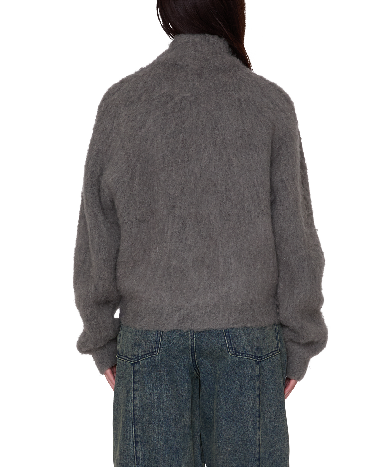 CAIA SWEATER BOMBER - CHARCOAL