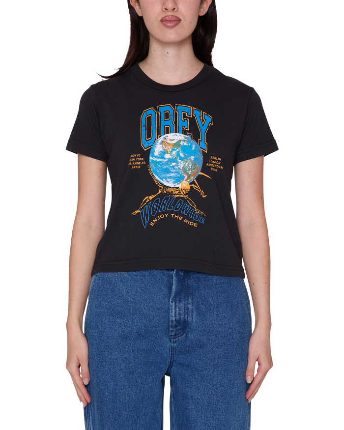 ENJOY THE RIDE KAIA T-SHIRT - DIGITAL BLACK