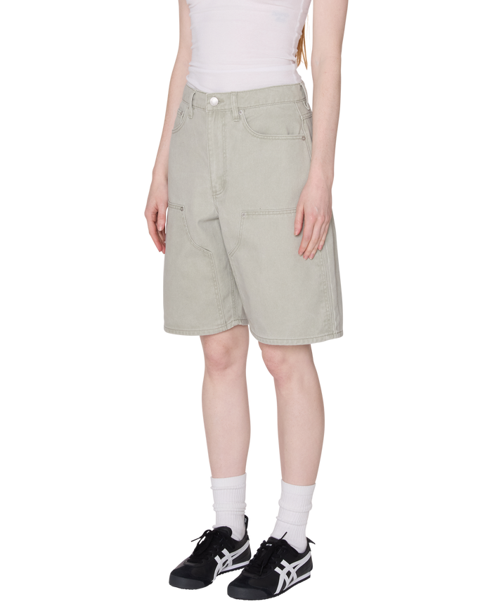 SHIFT PANEL SHORT - SAGE FADED WASH