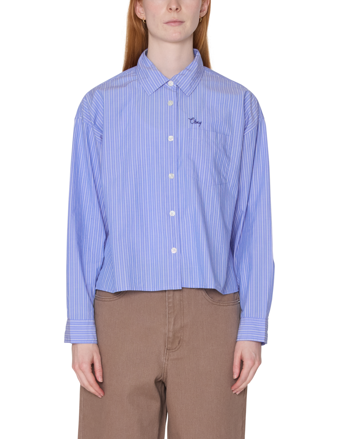 LEISURE STRIPE SHIRT - BLUE MULTI