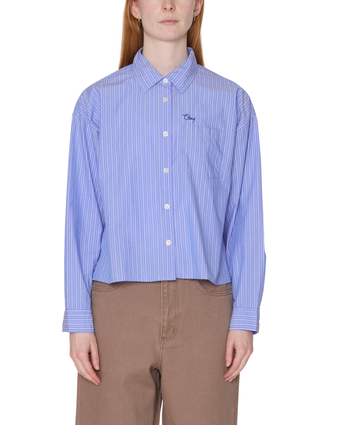 LEISURE STRIPE SHIRT - BLUE MULTI