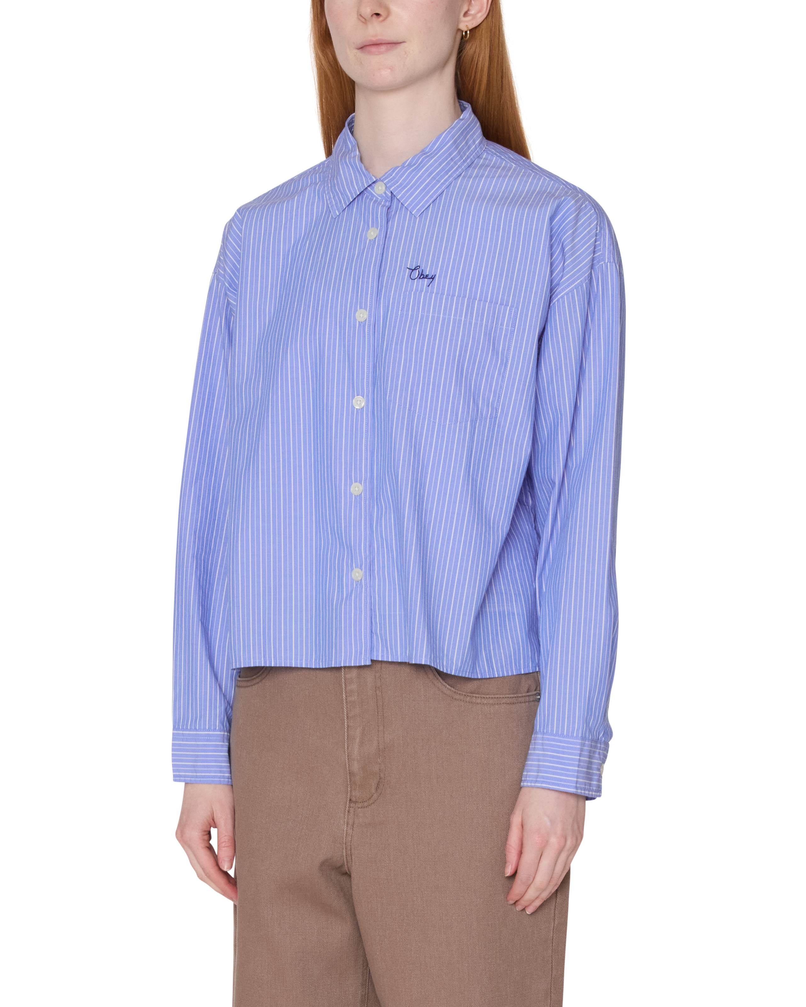 LEISURE STRIPE SHIRT - BLUE MULTI