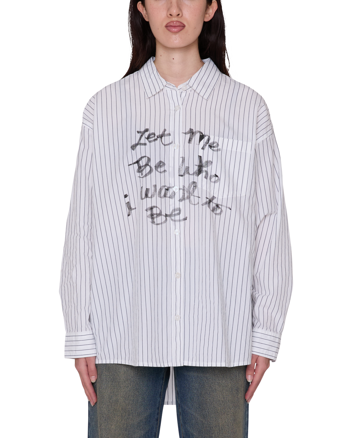 CARLOTTA STRIPE SHIRT - WHITE MULTI