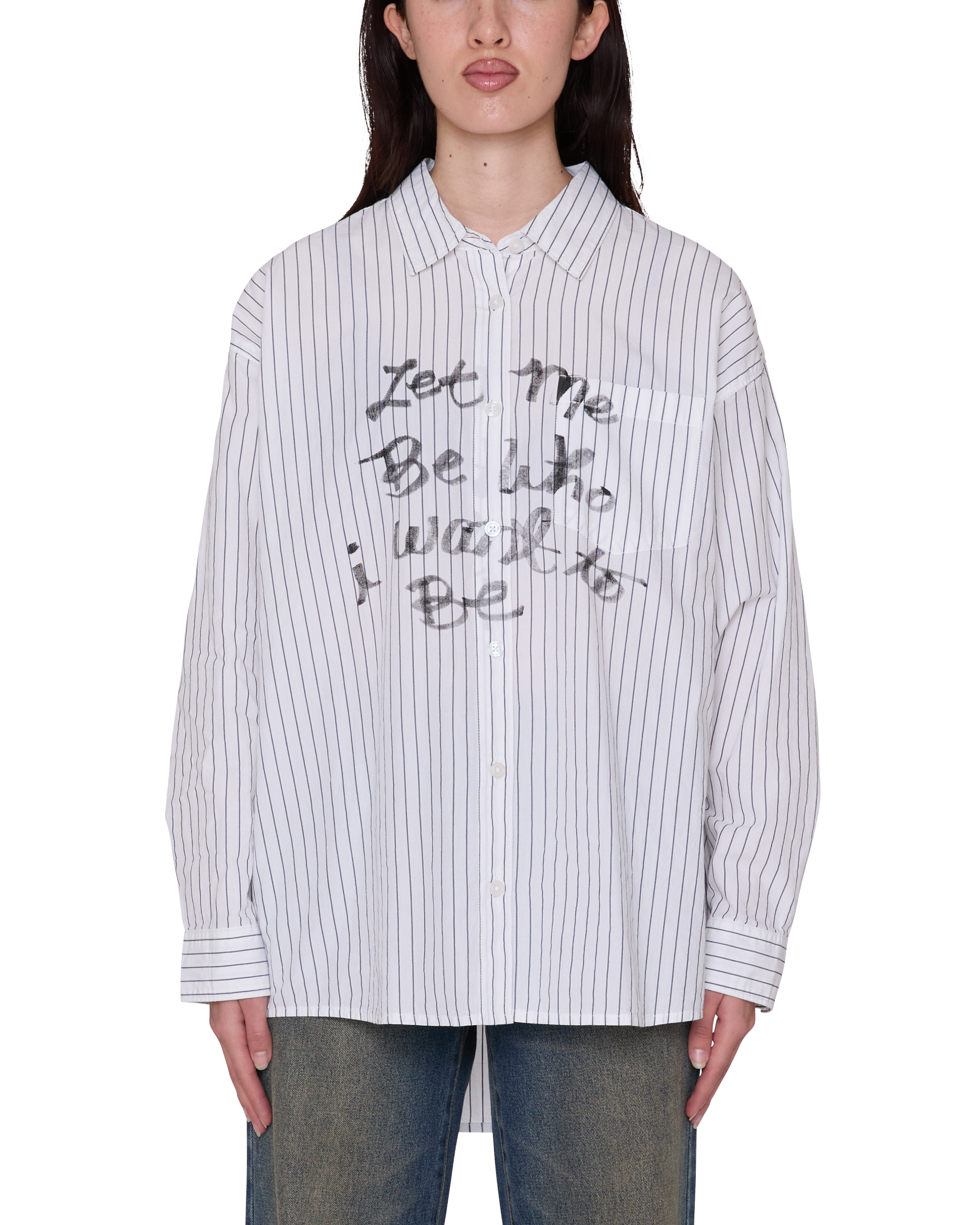 CARLOTTA STRIPE SHIRT - WHITE MULTI