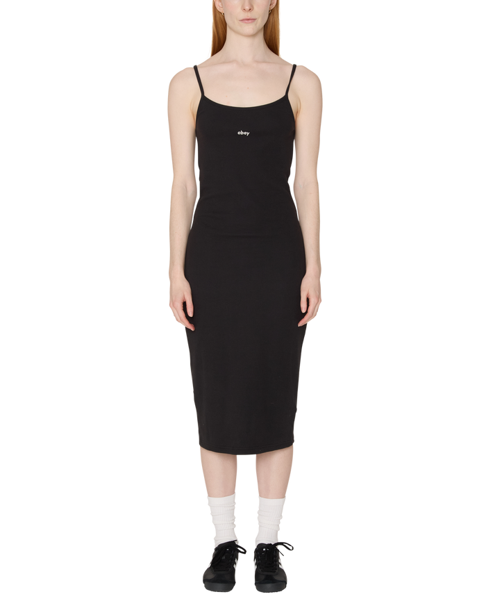 BIANCA LONG TANK DRESS - DIGITAL BLACK