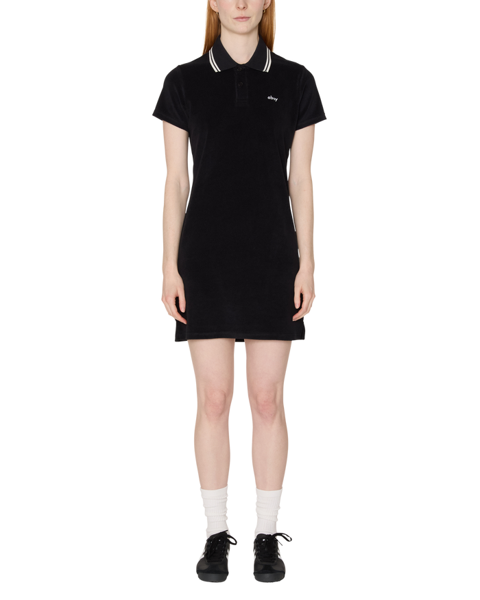 LUCIA POLO DRESS - DIGITAL BLACK