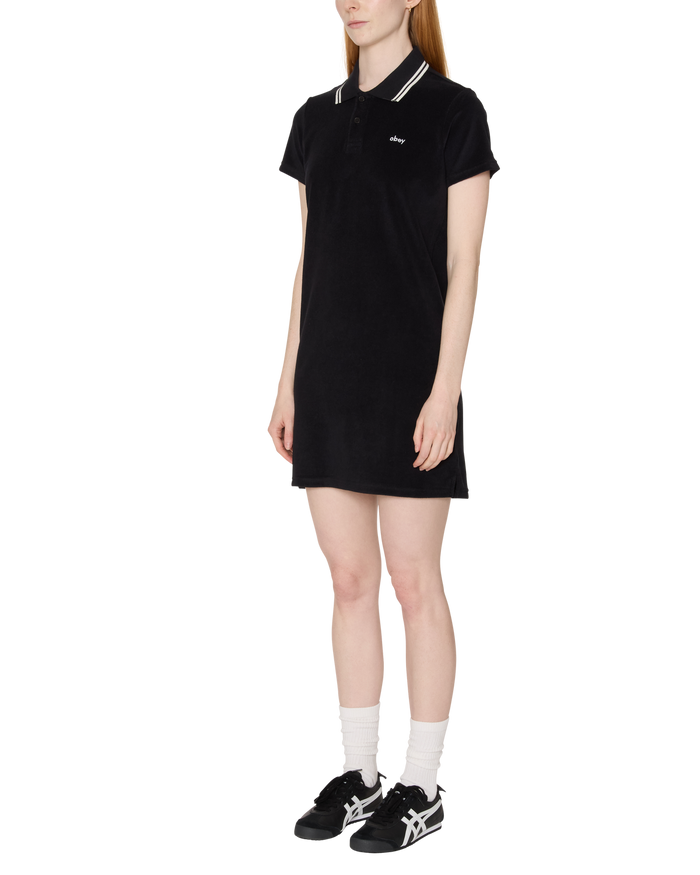 LUCIA POLO DRESS - DIGITAL BLACK