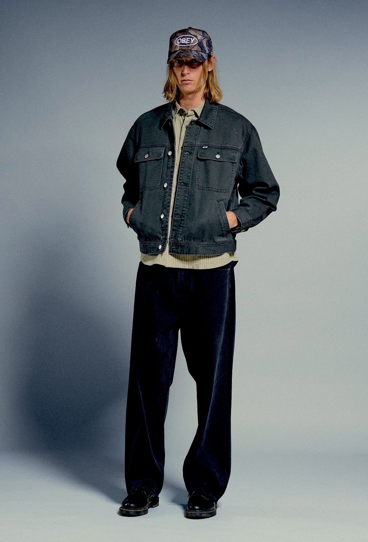 OBEY OPENA JACKET - RINSE INDIGO