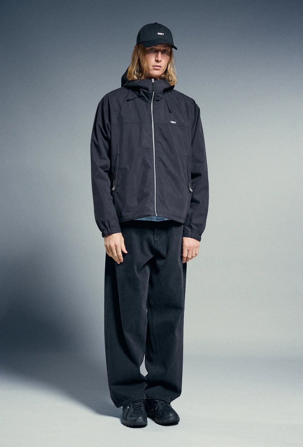 OBEY VISTA JACKET - BLACK