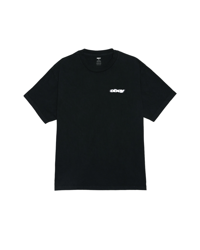 OBEY MOTION BLUR T-SHIRT TOKYO - BLACK