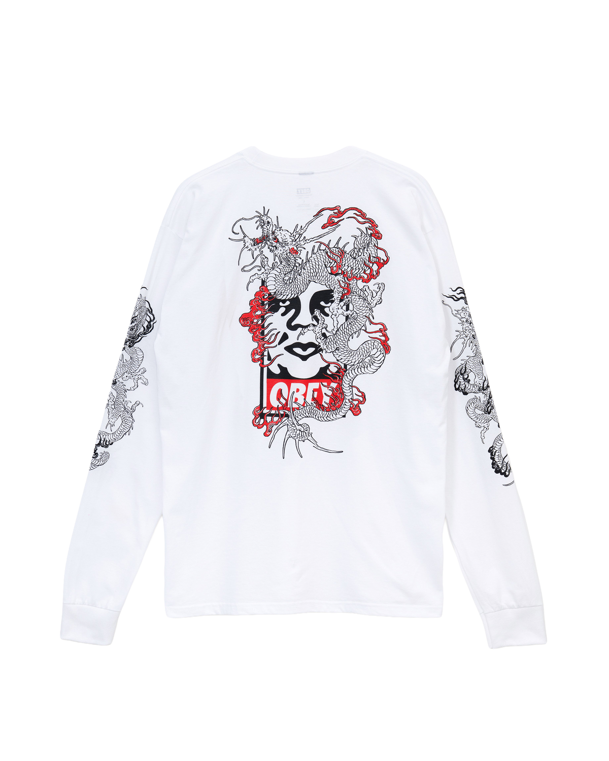 OBEY×OT TATTOO L/S T-SHIRT - White