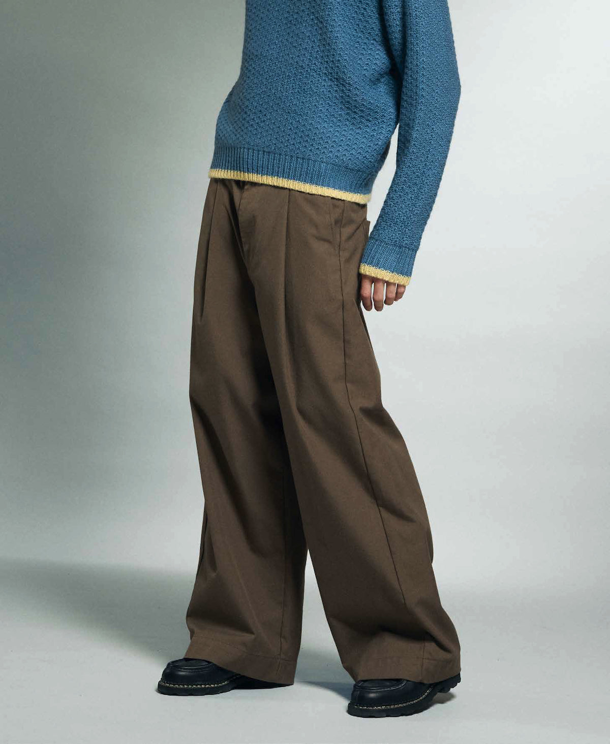 OLIVER PLEATED PANT - WREN