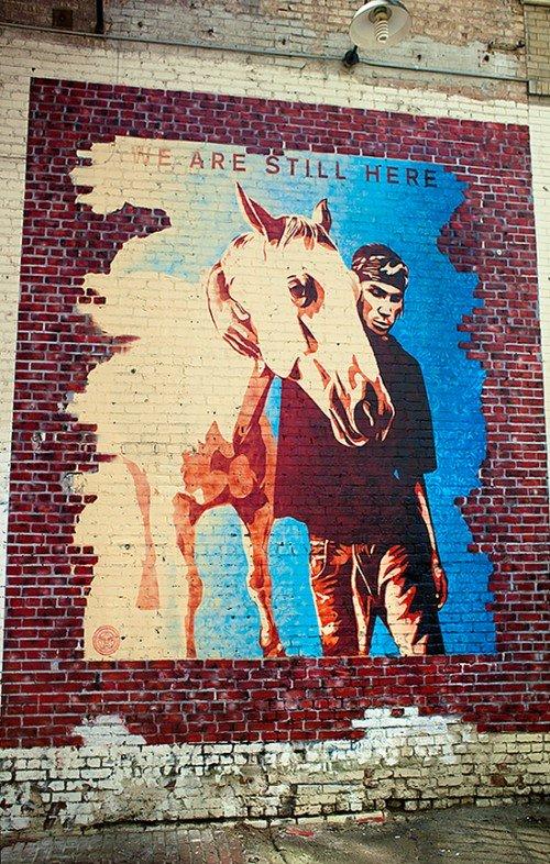 NEW “WE ARE STILL HERE” MURAL IN DOWNTOWN LA
