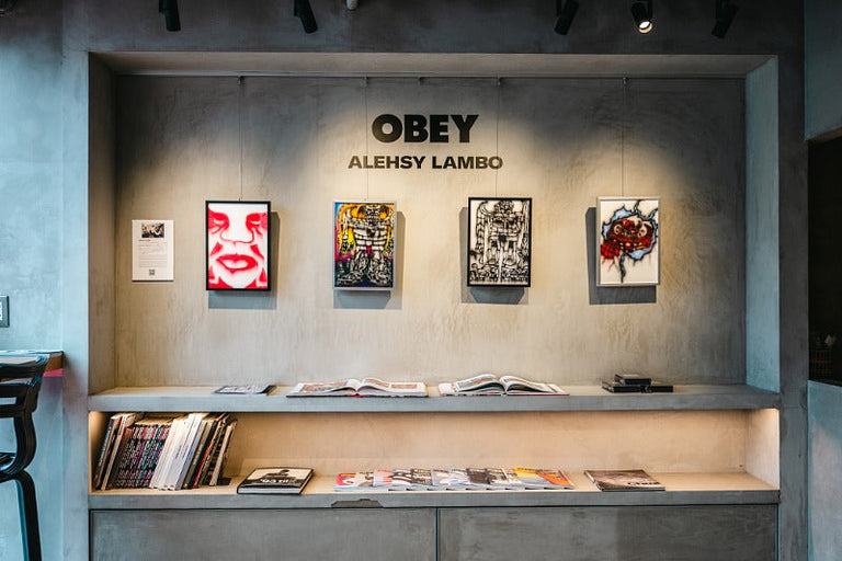 Alehsy Lambo “LIVING THE DREAM” Exhibition supported by Obey Japan