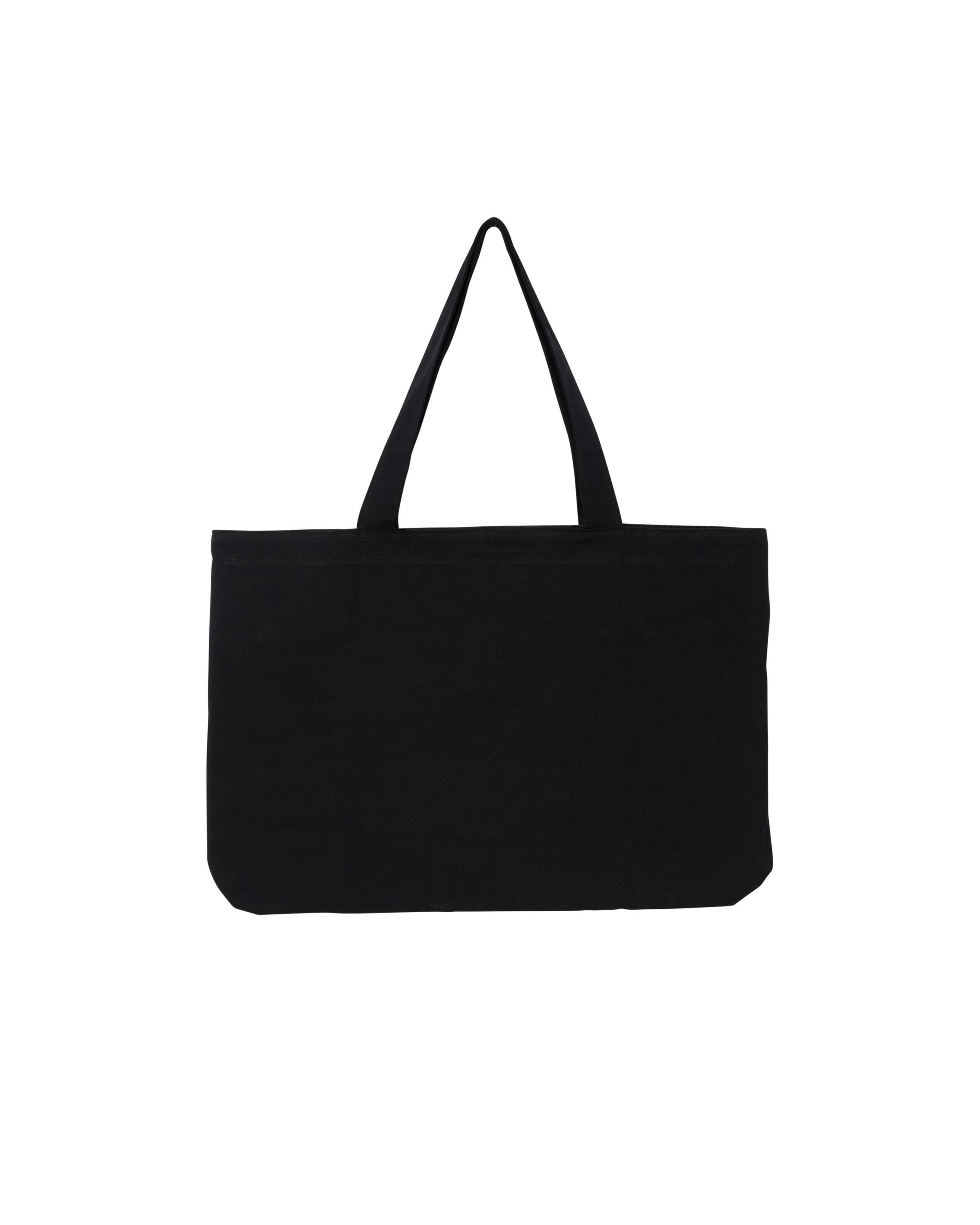 OUTLINE CANVAS TOTE BAG - BLACK
