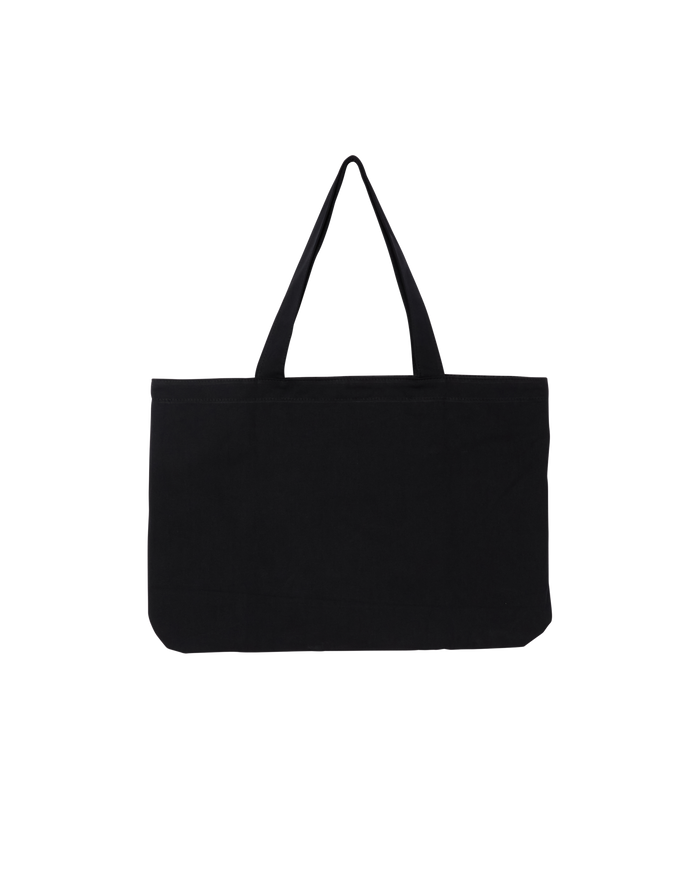 OUTLINE CANVAS TOTE BAG - BLACK