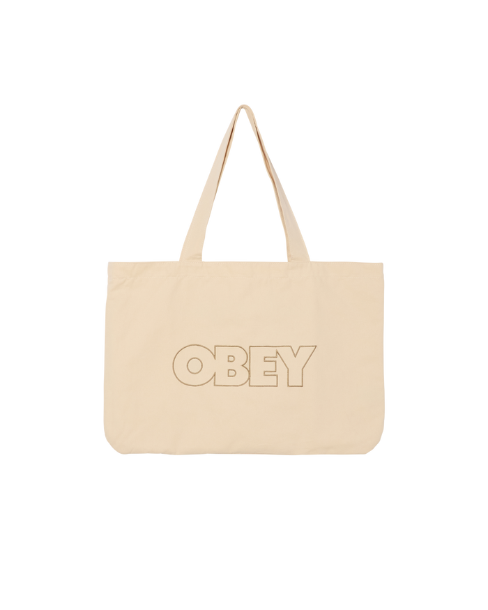 OUTLINE CANVAS TOTE BAG - NATURAL