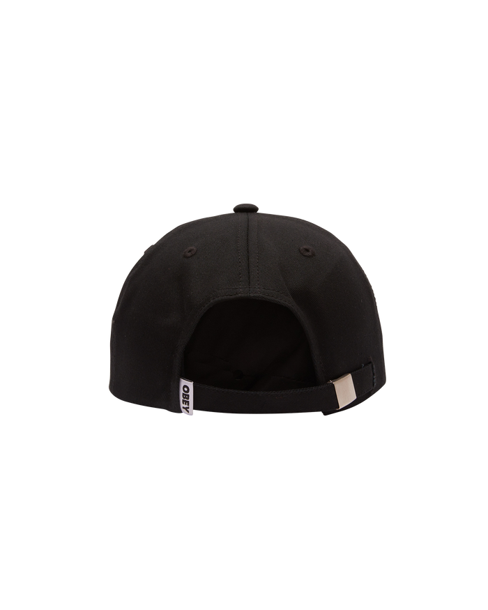 ICON PATCH 6 PANEL STRAPBACK - PIGMENT BLACK