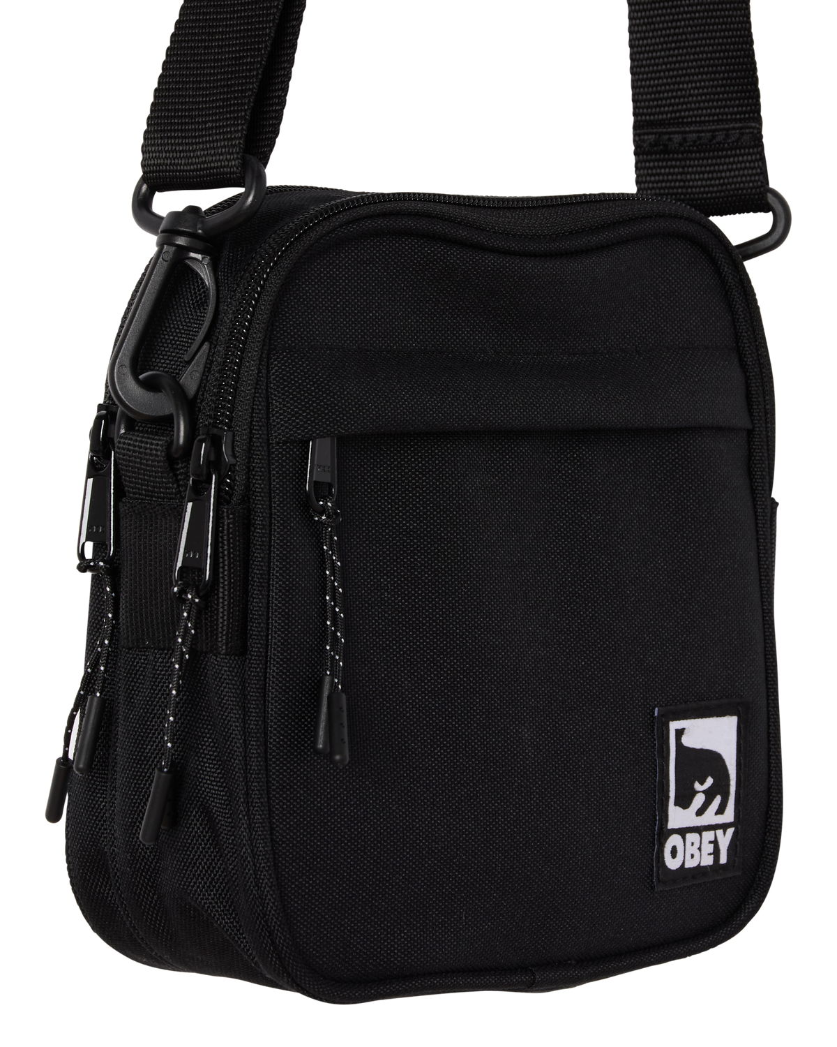 HALF EYE CROSSBODY BAG - BLACK