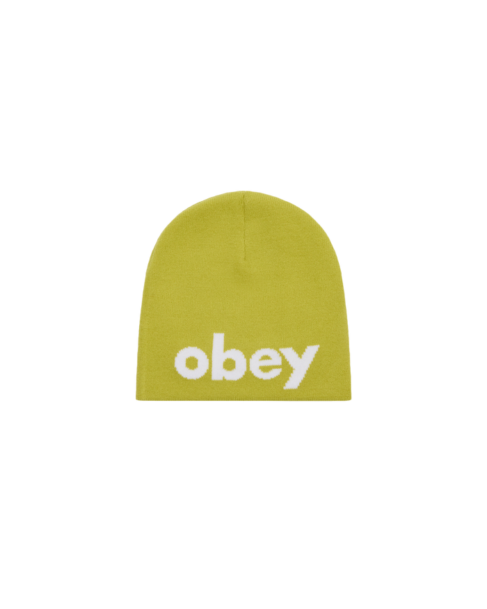 LOWERCASE BEANIE - CHARTREUSE