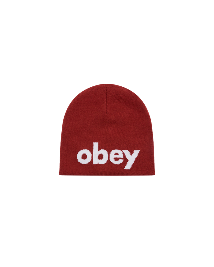 LOWERCASE BEANIE - RED OCHRE