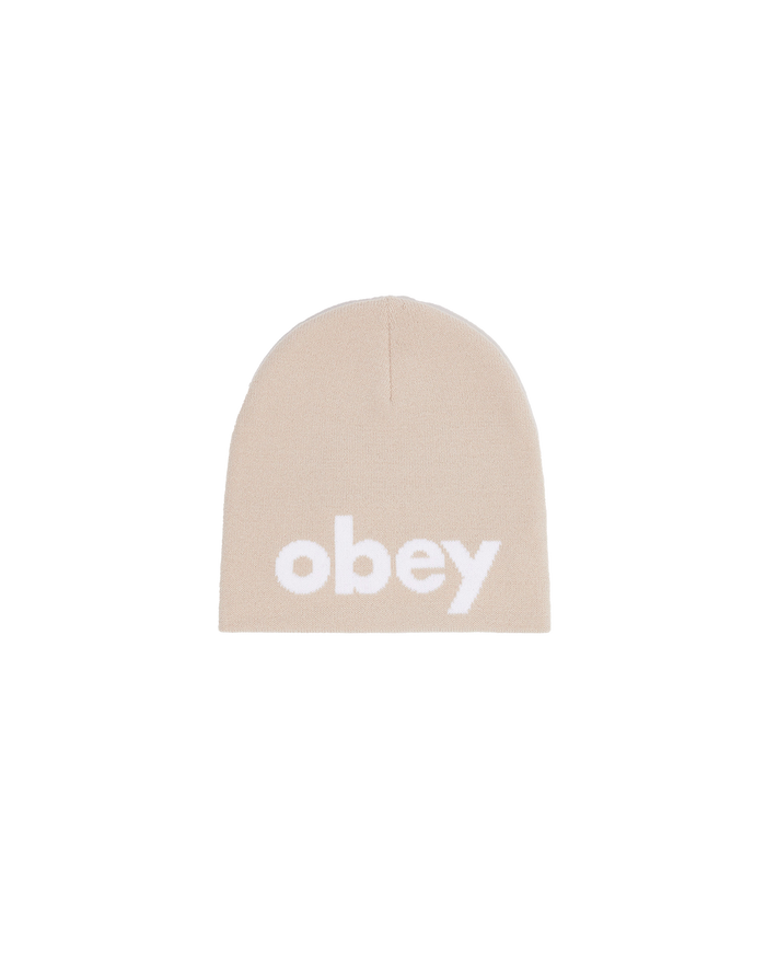 LOWERCASE BEANIE - SILVER GREY
