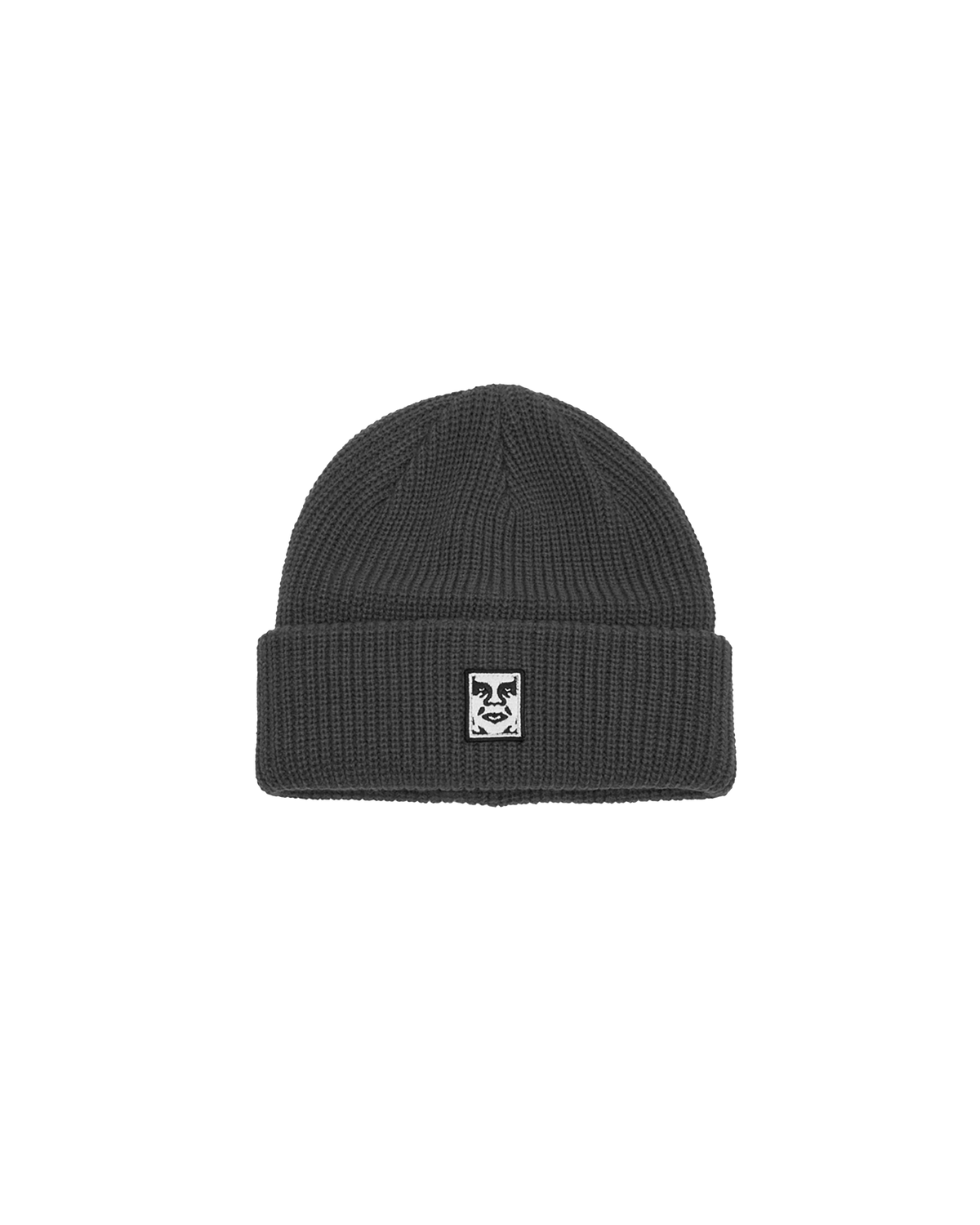 MID ICON PATCH CUFF BEANIE - BLACK