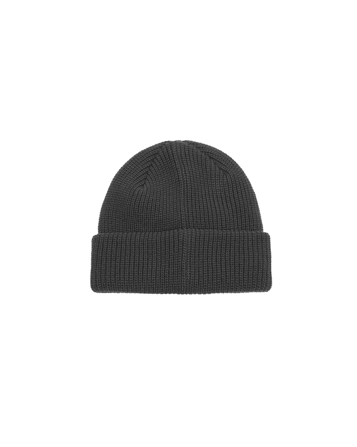 MID ICON PATCH CUFF BEANIE - BLACK