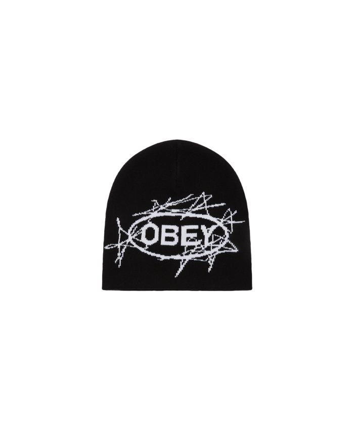 OBEY SCRAM BEANIE - BLACK
